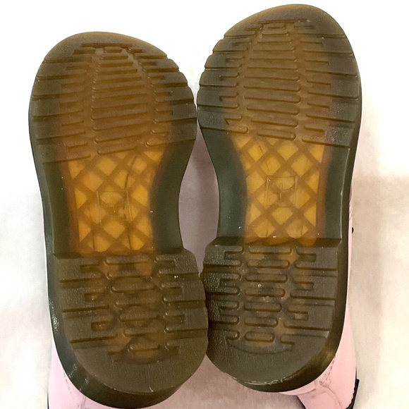 Dr Martens Pink Girls Platform Lace up Combat Grunge Booties Sz 3 - Picture 10 of 16